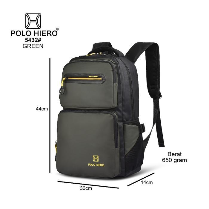 POLO HIERO TAS RANSEL POLO HIERO 5432 TAS SEKOLAH LAPTOP TAS KERJA