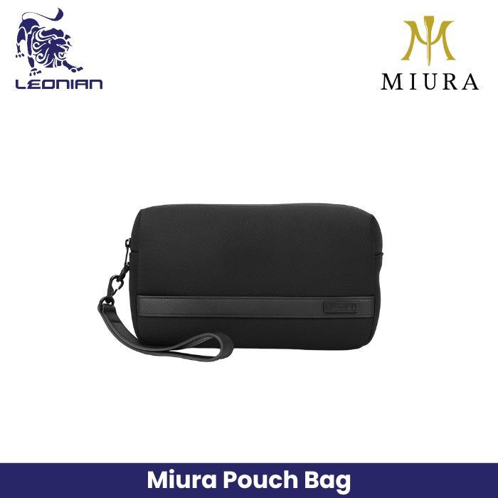 Miura Premium Black Pouch Bag #Gratisongkir
