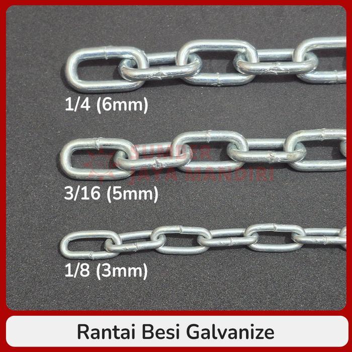 "New" [PER 1 METER] Rantai Besi Pagar 3mm