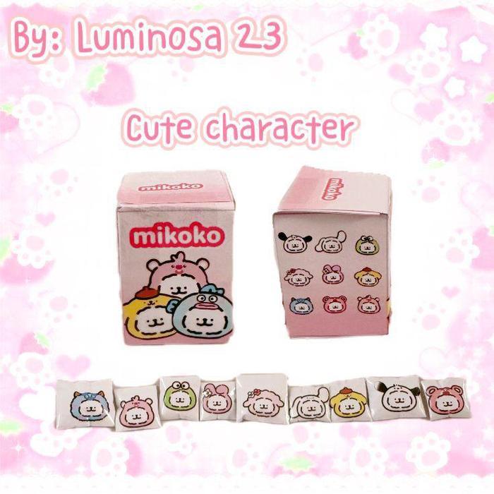 Full set blind box paper squishy handmade cute