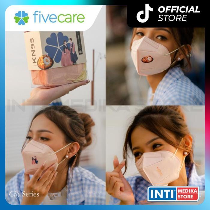 FIVECARE - Masker KN95 Surgical 3D 6ply Earloop Medis THE CITY SERIES