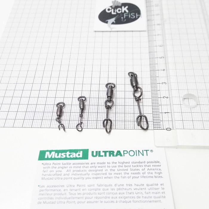 Mustad Fastach Clip Snap Size 0 1 2 3 4 - Snap Kuat Pancing Aksesoris #Gratisongkir