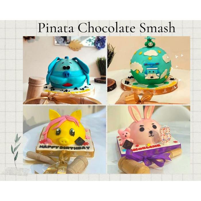 Chocolate Pinata Smash Custom Chocolate Smash Pinata Cake Smash