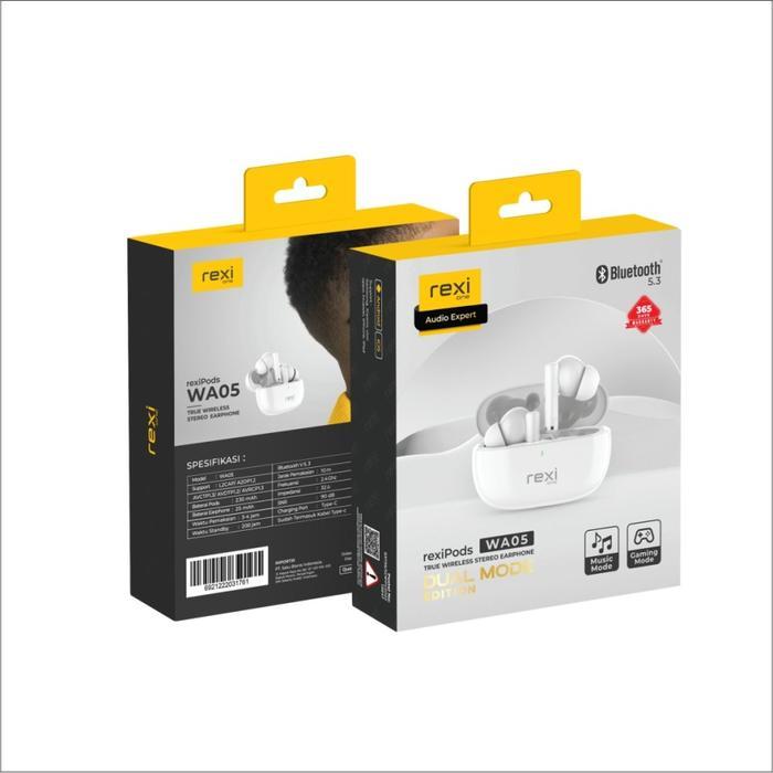 Rexi Wa05 Earbuds Wireless Tws 5.3 Super Bass Hd Stereo Headset Bluetooth Terbaik