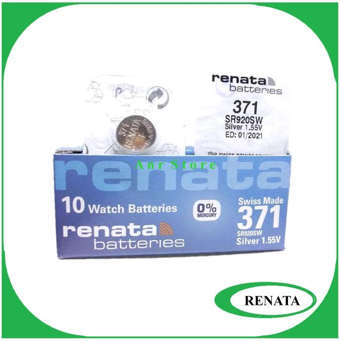 "New" Renata 371 Renata SR920SW Orignal Baterai Jam Tangan
