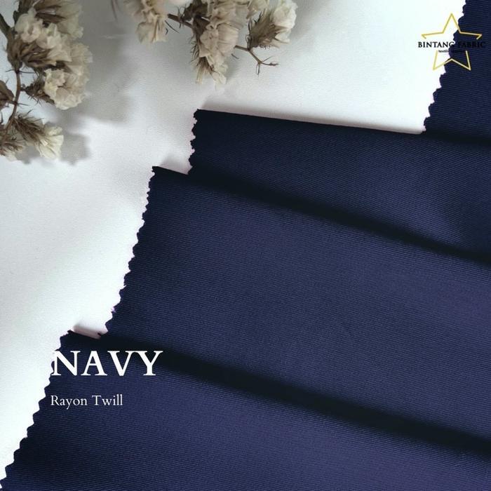 Promo 1 Rol Kain Rayon Twill 60 Yard Terlaris