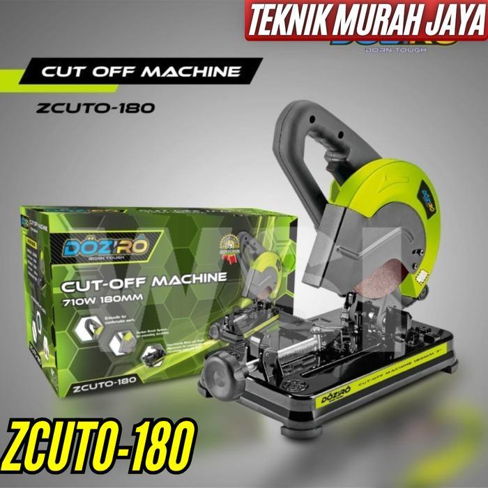 DOZIRO ZCUTO-180 Mesin Potong Besi Cut Off 7 inch Pemotong Besi Cutting Wheel Watt Rendah 710 Watt