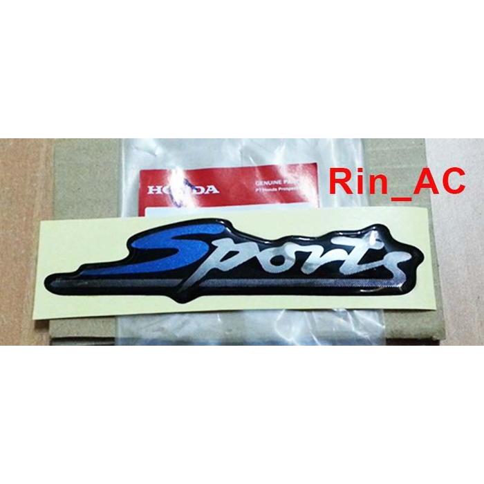 STICKER / STIKER "SPORTS" HONDA JAZZ GD3 VTEC TAHUN 2004-2008 ORIGINAL TOPPS