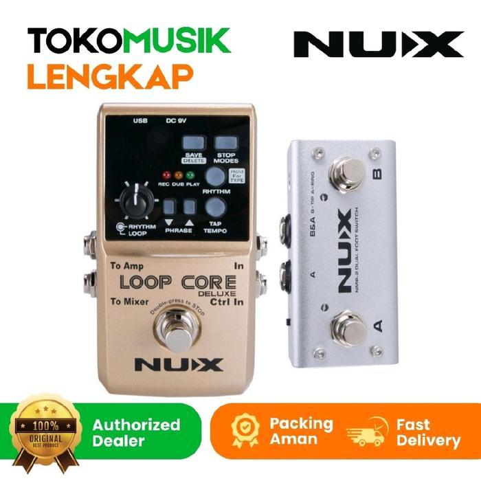 Efek Gitar Nux Loop Core Deluxe Bundle Pedal Effect