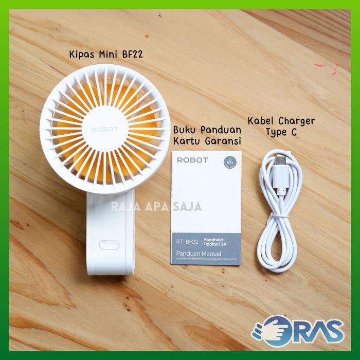 Kipas Angin Kecil Mini Fan Portable Lipat Bisa Jadi Holder Hp Tangan Genggam Wireless Usb Robot Bf22