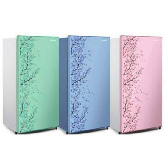 (KHUSUS BOGOR) KULKAS LEMARI ES SHARP 1 PINTU 162 ND BUNGA SAKURA