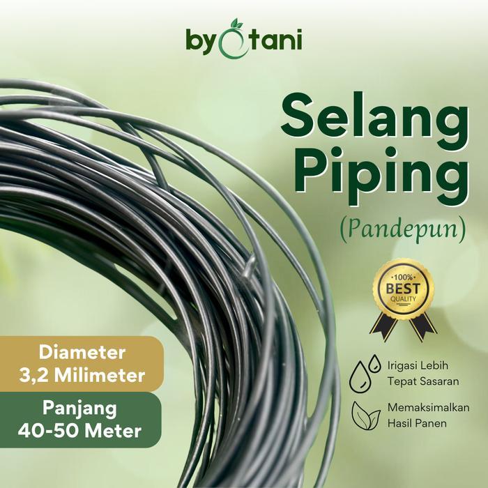 Selang air Piping Diameter Total 3,2 mm Panjang 40-50 Meter dripirigasi kecil