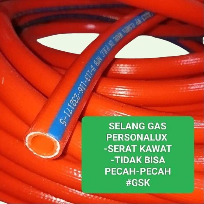 Selang gas 5 lapis serat kawat tekanan tinggi meteran selang Kompor