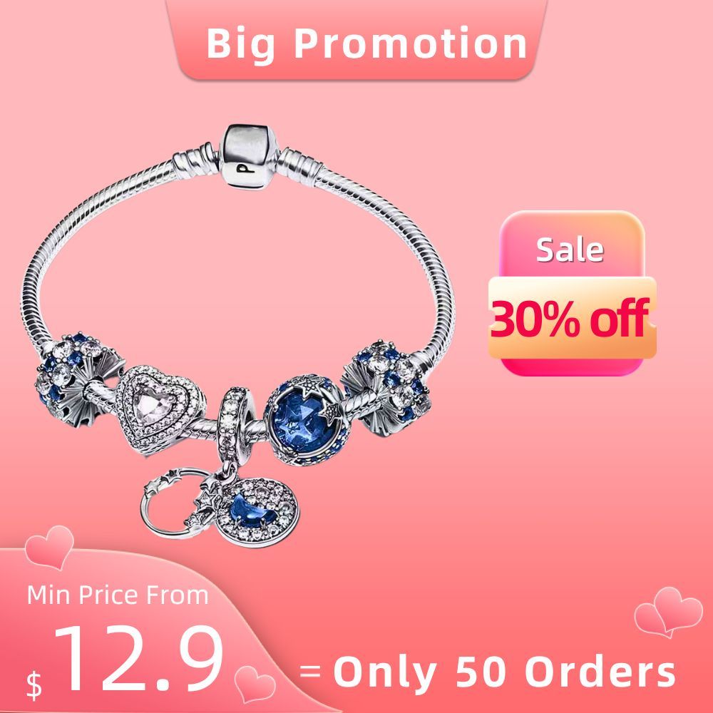 2025 Original 925 Sterling Silver Women's Hand Bracelets Luxury Jewelry Sets Fit Pandora Charms