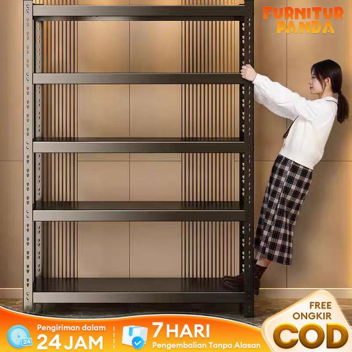 100% besi rak besi 5 tingkat,rak buku besi kukuh,rak buku besi,rak jualan dagangan,rak lemari