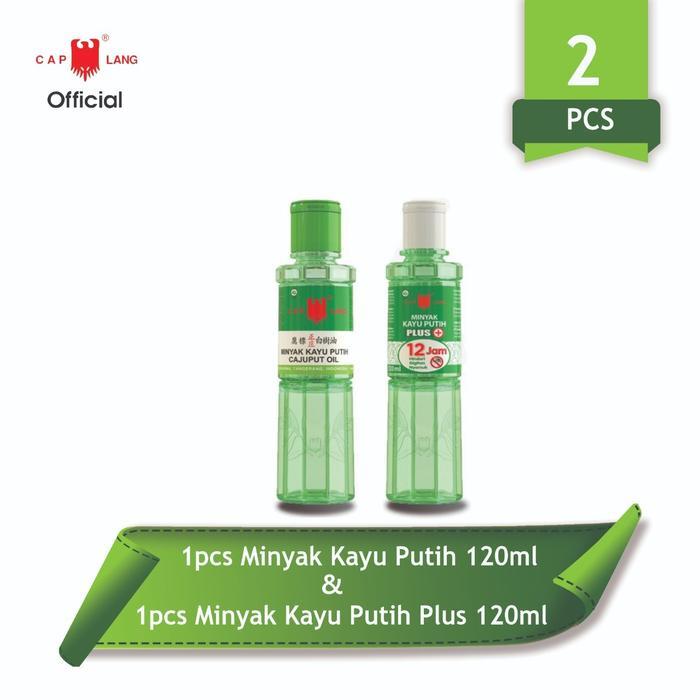 Cap Lang Paket Minyak Kayu Putih 120ml & Minyak Kayu Putih Plus 120ml