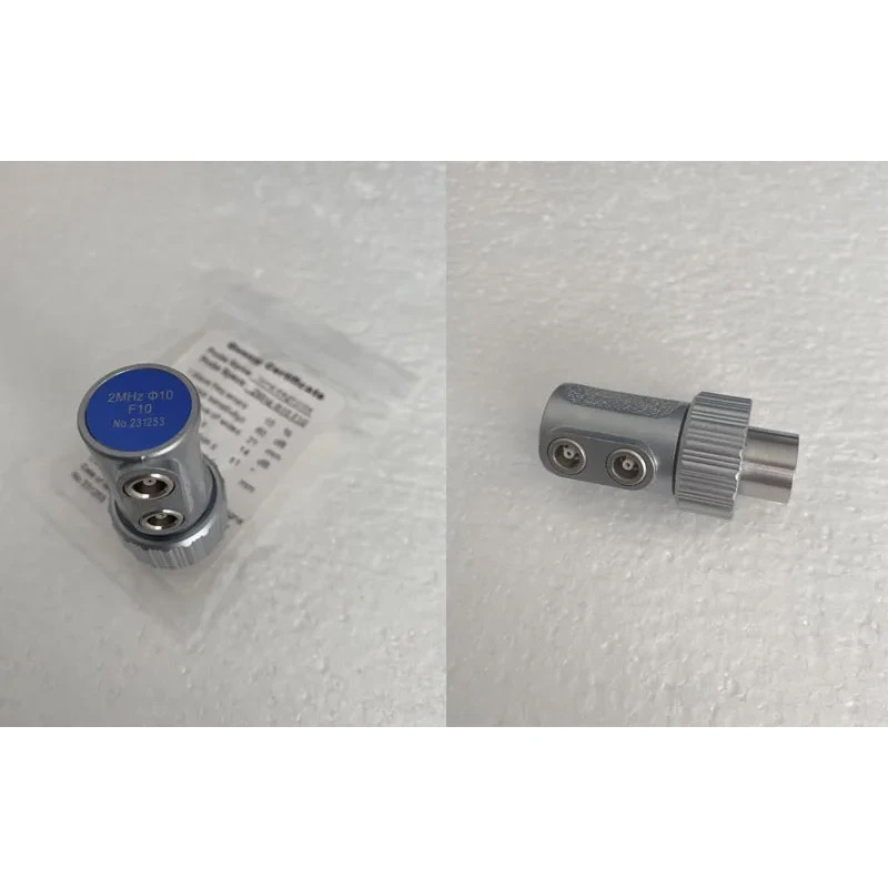 Single Dual Straight Beam Probe Transducer 0.5MHz/1MHz/2MHz/4MHz/5MHz Ultrasonic Flaw Meter F10 10mm