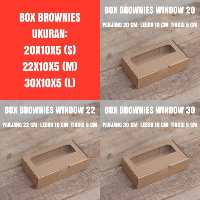 Thebest- BOX PIZZA MIKA WINDOW - KOTAK BROWNIES - BOX KARTON SERBAGUNA