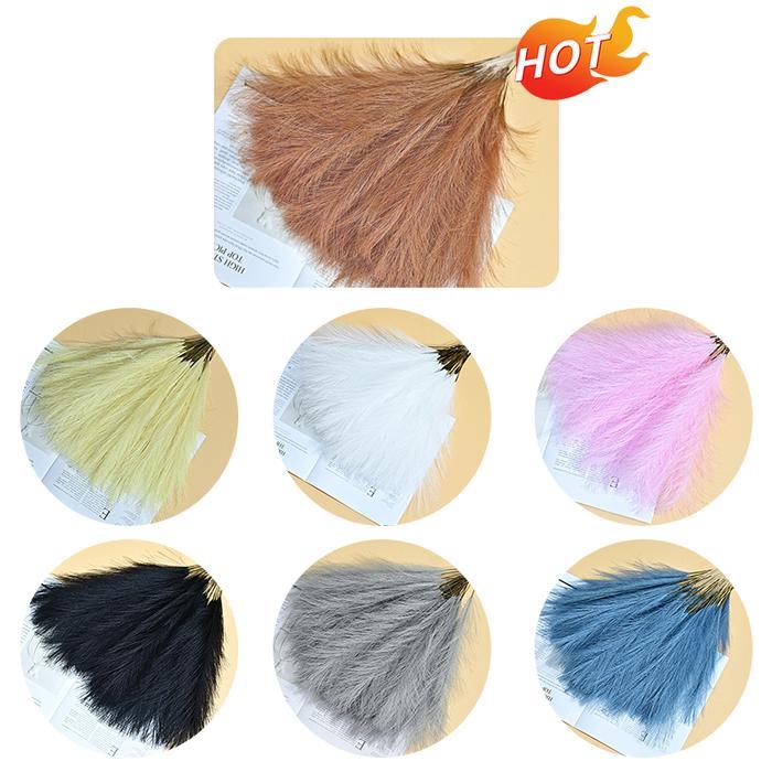 Premium 56Cm/ Dekorasi Rumput Pampas Tinggi Buatan, Dekorasi Tanaman Palsu Bulu Rumput Pampas Palsu