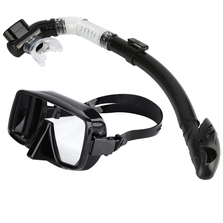 PROMO   Diving Mask Snorkel Set Full Dry Scuba Diving Snorkeling Underwater Diving Goggle Scuba Swim