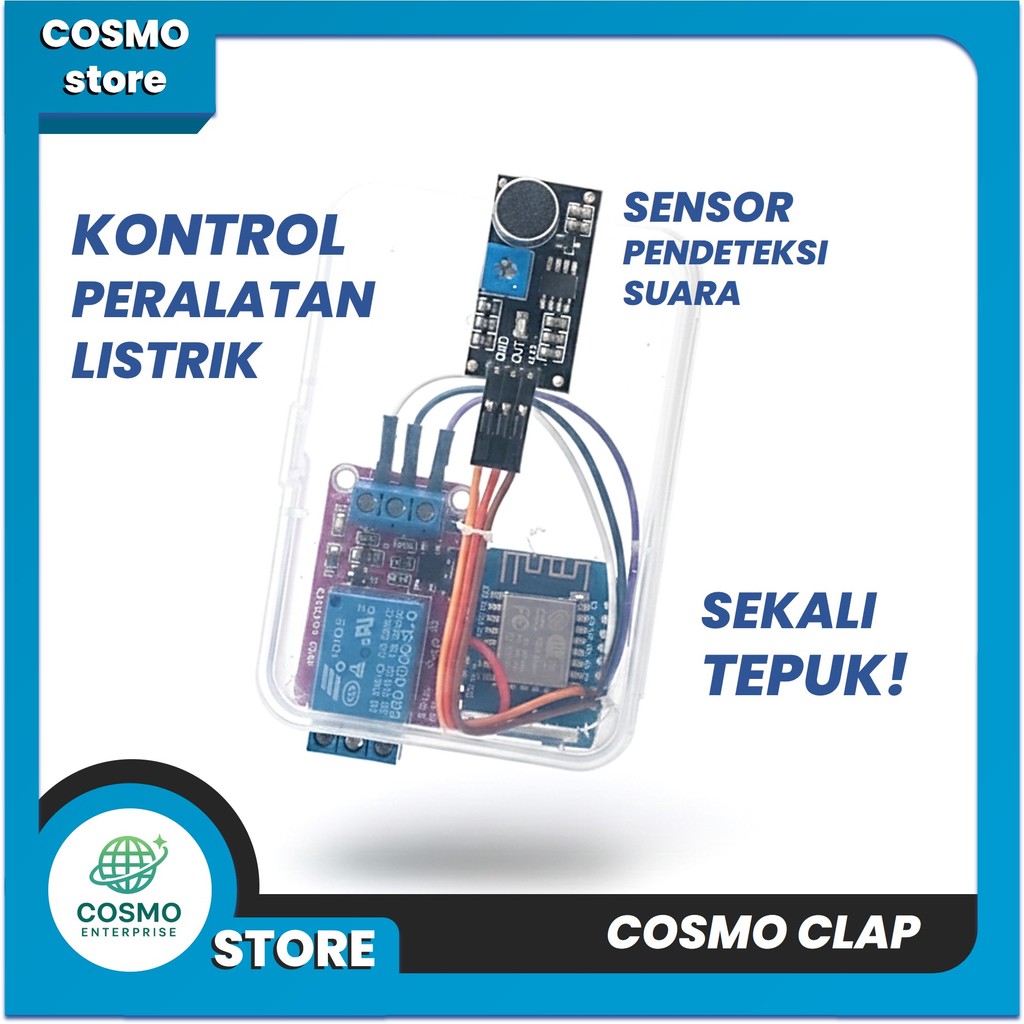 COSMO CLAP - Saklar Kipas Angin & Lampu Otomatis Sensor Tepuk Tangan - Solusi Mager