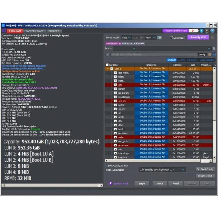 IC UFS 2.1 KLUGGAR1FA B2C1 KLU Samsung Galaxy A50 A50s A51 Upgrade 1TB
