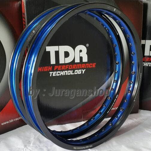 Velg Tdr Set 140 160X17 Tdr 2 Tone Black / Blue