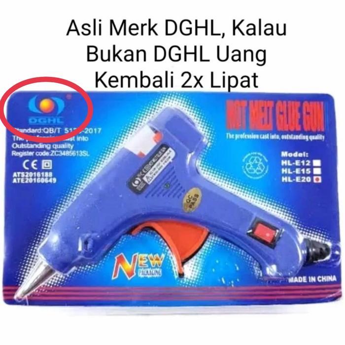 Lem Tembak ASLI Merk DGHL (TERBAIK) 20W HL-E20 Hot Melt Glue Gun Lilin