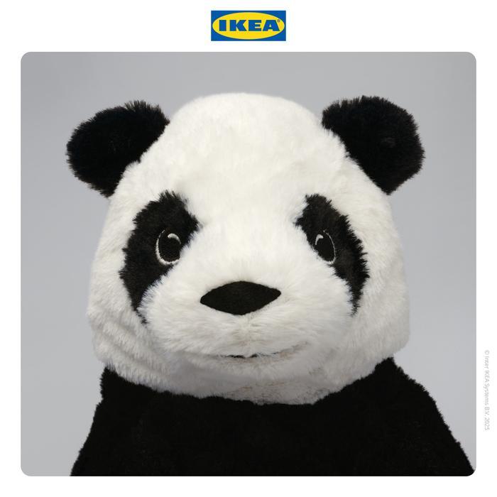 Ikea Kramig Boneka Panda 30Cm Pasti Ori