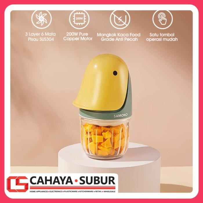 Food Chopper SAMONO JAPAN Magic Duck 6 Blades SUS304 Food Grade 200W