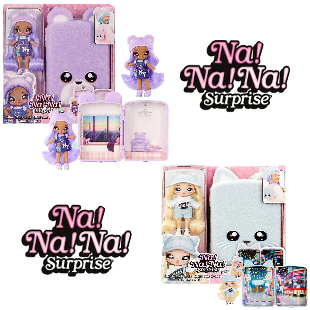 Surprise Nana Plush Mini Backpack Set Cotton Persian Cat Doll Fashion Decoration Accessories Girl