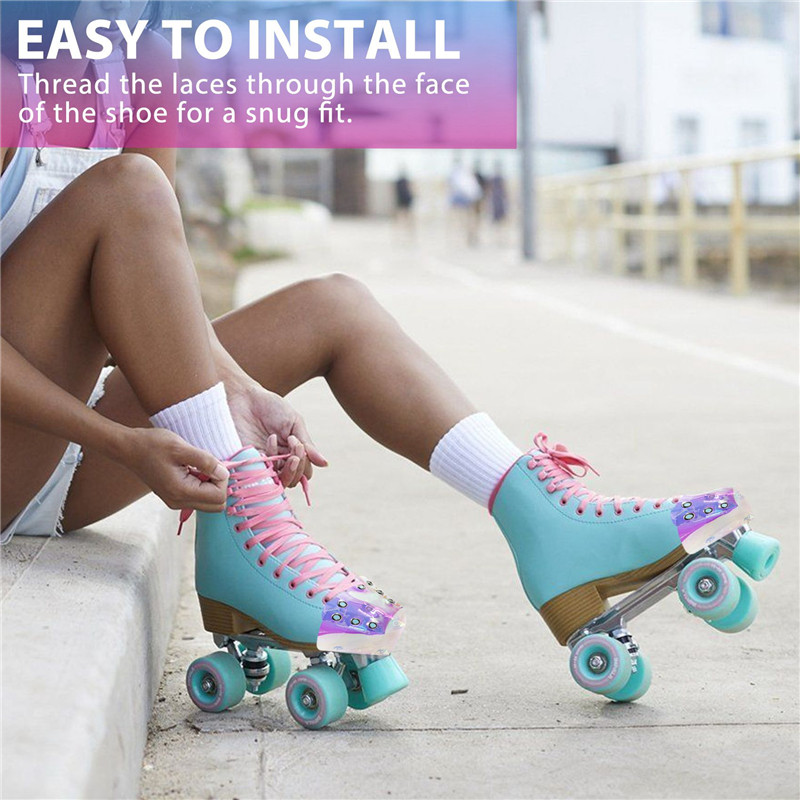 New 4Pcs Skate Toe Guards Vegan Faux PVC Roller Skate Toe Caps Shoe Shield Toe Protector Roller