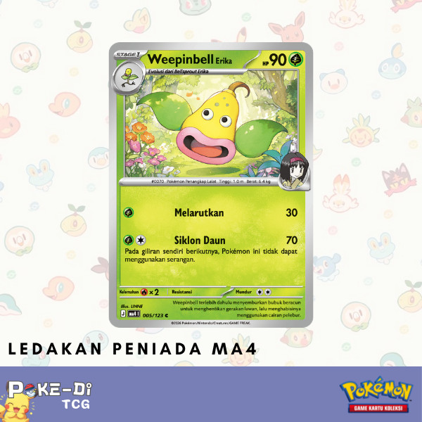 Weepinbell Erika MA4 | 005/123 C - Pokemon TCG Indonesia
