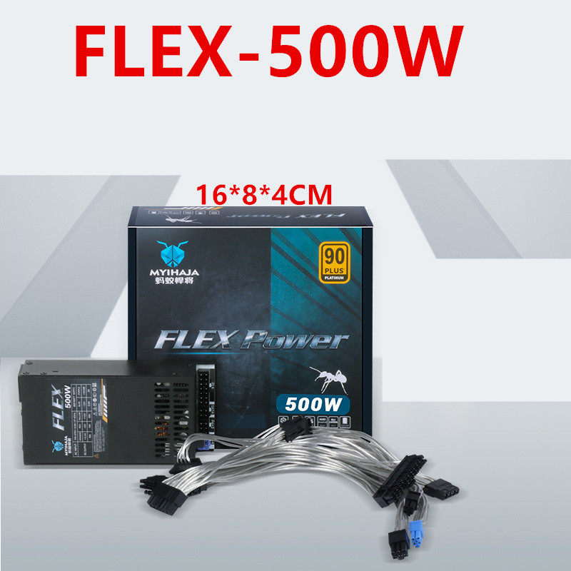 New FLEX Power Supply For MYIHAJA ITX Flex PSU 90Plus Platinum Small 1U K39 500W Switching Power