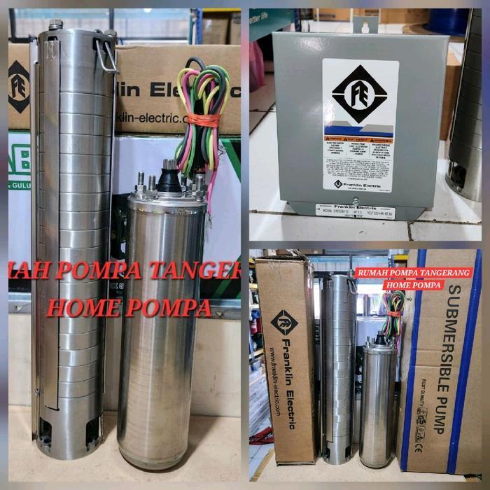 POMPA SATELIT FRANKLIN 2HP 1PHASE 4SP5/18 OUT PUT 1,5INCH PLUS CONTROL BOX ORIGINAL FRANKLIN