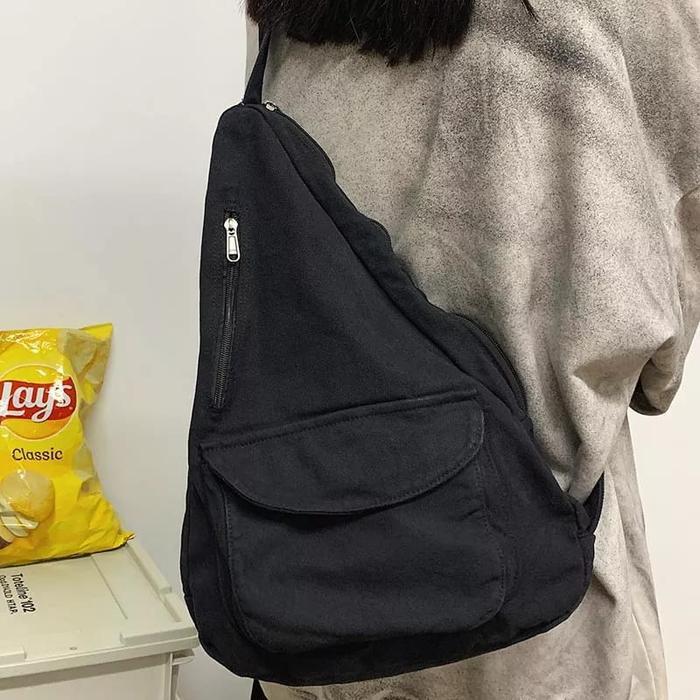 Tas Selempang Pria [Beli Lokal] Satu Alat Hocodo Tas Selempang Bahan Kanvas Tebal Premium