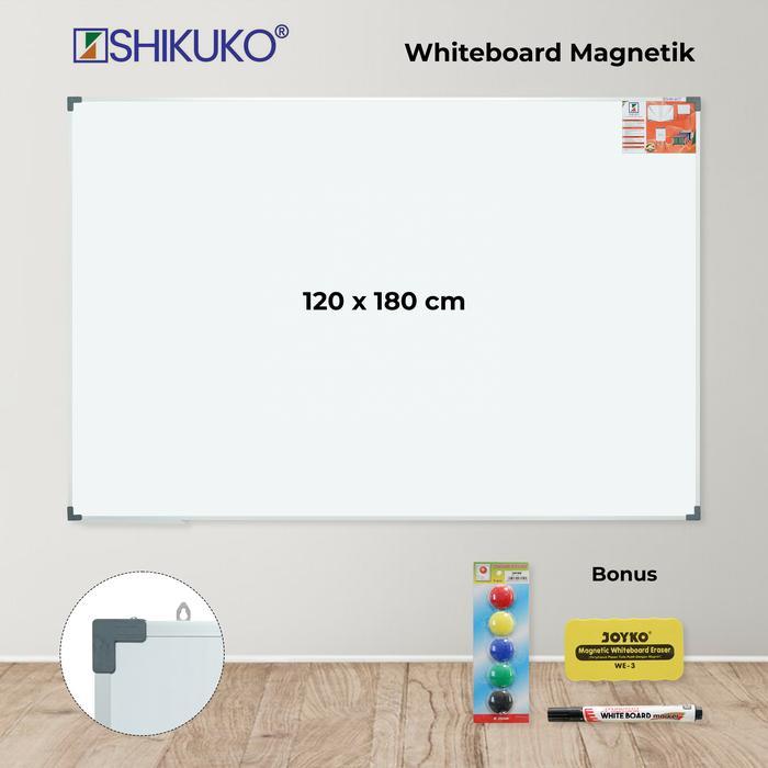 Papan Tulis Magnet 120 x 180 WhiteBoard / Papan Tulis Gantung