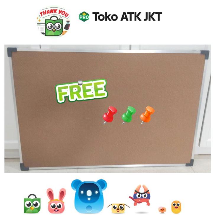 Softboard 120x240 cm EcoSave + Ongkir ( Papan Mading Pin Board Papan Tusuk Pengumuman Softboard