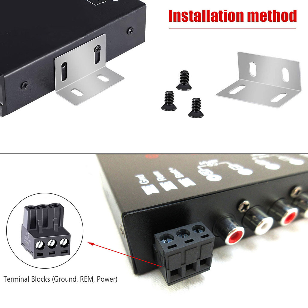 7 Band Car Equalizer Multifunctional Car Audio EQ Tuning Crossover Amplifier Parametric Equalizer