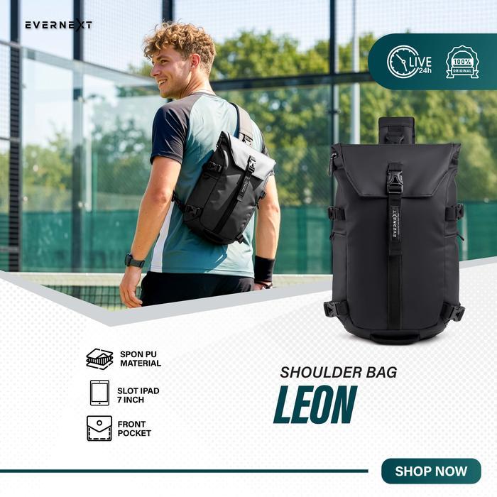 Eiger - Tas Selempang Waterproof Pria Slingbag Pria Anti Air Shoulder Bag Leon