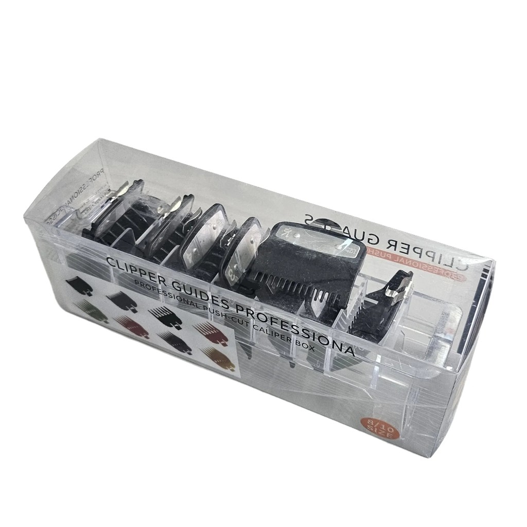 Clipper Guard Set Black Professional Clipper Guard Set Compatible with Most Wahl Clippers Premium