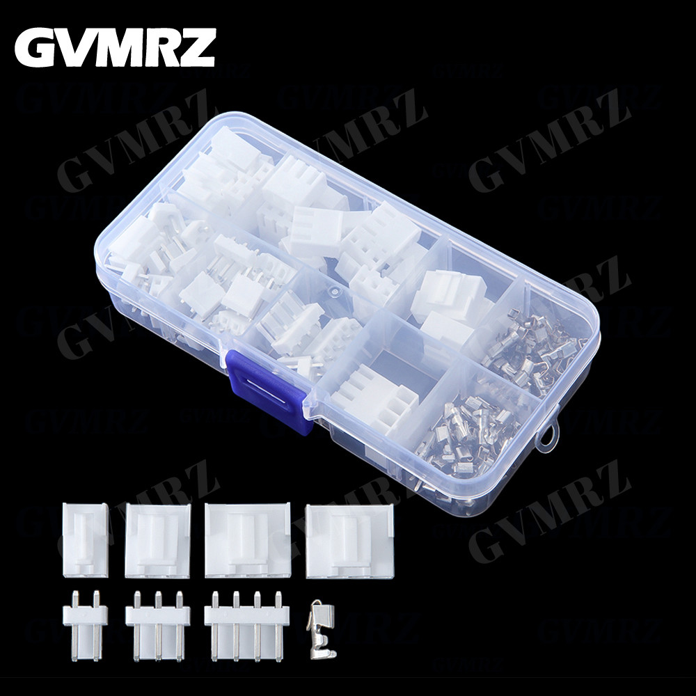 120Pcs/Box 2/3/4 Pin JST VH 3.96mm Male Plug Female Socket JST VH3.96 Pin Header Connector Plastic