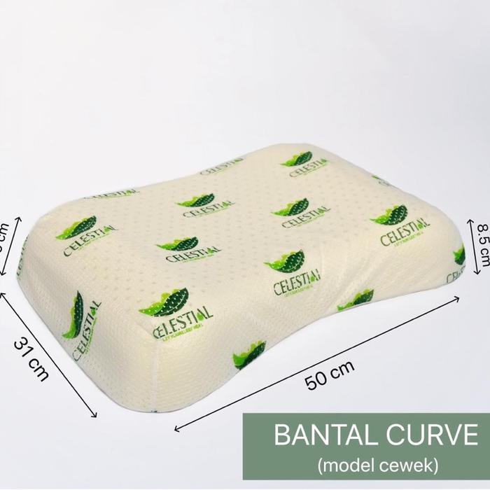 ORIGINAL bantal latex celestial curve cewek READY STOCK