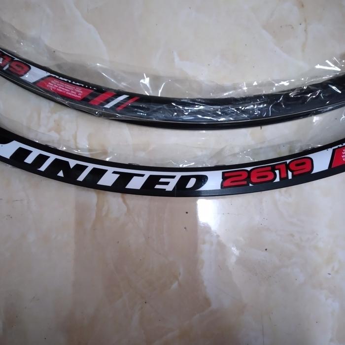 Velg/Rims Sepeda 26 United 2619 Double Wall 32H Discbrake