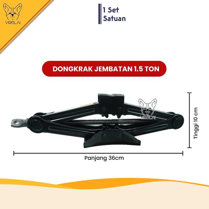 Best Seller Dongkrak Jembatan 1 / 1,5 Ton Mobil / Dongkrak Ulir / Dongkrak Manual Original