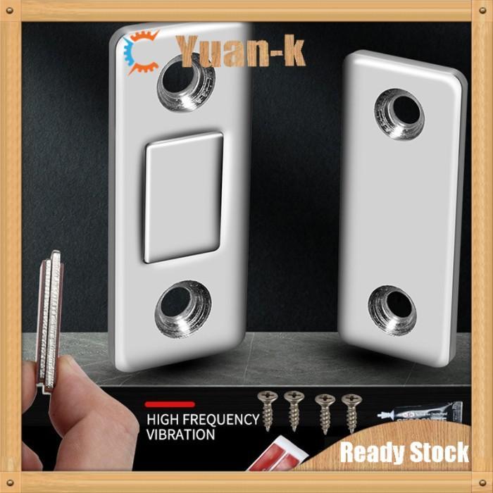 "New" Magnet Plat Kuat Penutup Pintu Lurus / Magnet Pintu Lemari / Magnet Perekat Pintu Lemari