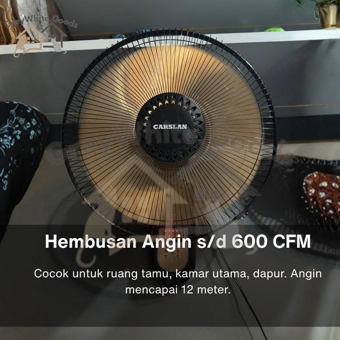 "New" Kipas Dinding Besi Remot 16 Inch JUMBO Kipas Timer Dinding Kipas Besi 5 Baling Bergaransi