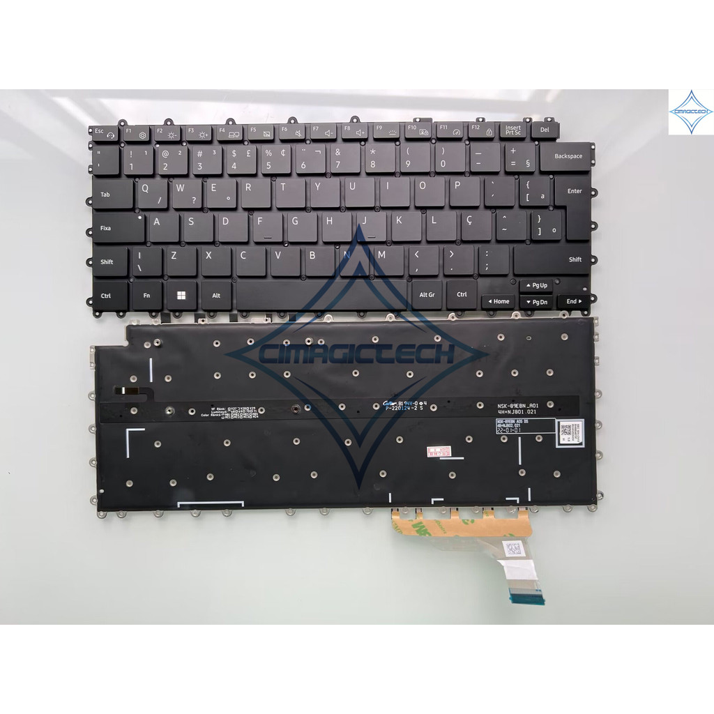 New US UK BR Brazil Backlit For Samsung Galaxy Book2 2 Pro 930QED 930QDB NP930QDB NP930QED