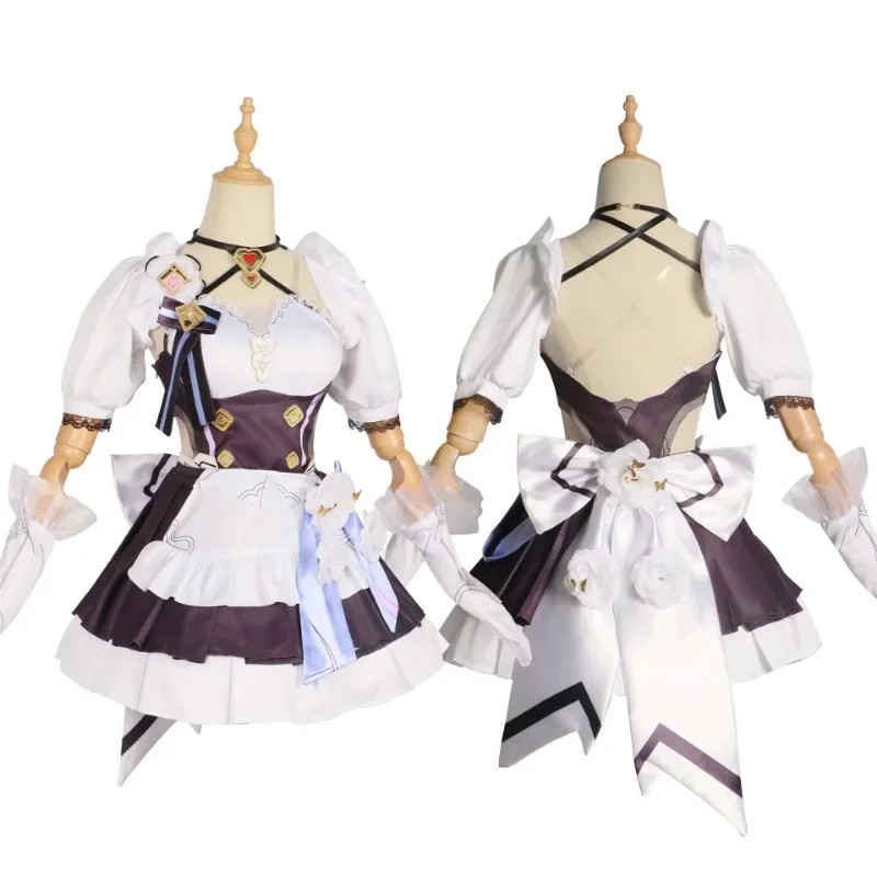 GAME HONKAI IMPACT 3RD ELYSIA COSTUME COSPLAY PROPS ACCESSORIES FULL OUTFIT ANIME CUTE MAID DRESS UP