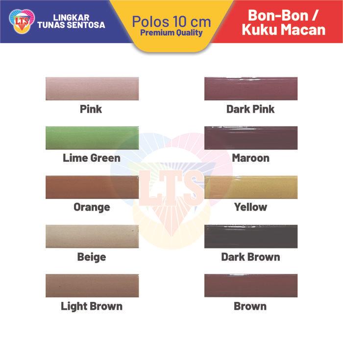 "New" Bon-Bon / Kuku Macan Keramik - Polos 10 cm - PREMIUM QUALITY